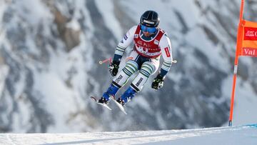 Martin Cater, esquiador esloveno en la prueba de Copa del Mundo.