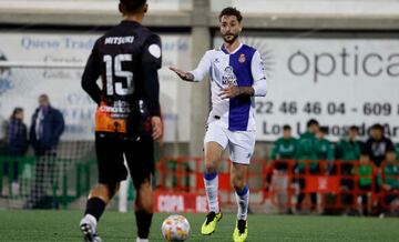 Calero, durante el Atlético Paso-Espanyol.