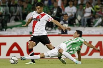 Atlético Nacional y River Plate igualaron 1-1 en la primera final de la Copa Sudamericana. 