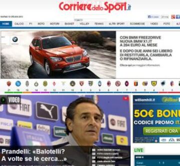 Portadas de la prensa extranjera