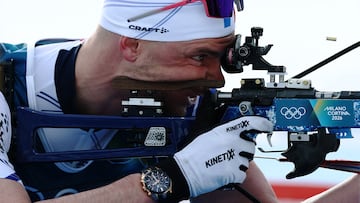 Milano Cortina 2026 Olympics - Biathlon - Men's 10km Sprint - Anterselva Biathlon Arena, South Tyrol, Italy - February 13, 2026. Emilien Jacquelin of France in action during Men's 10km Sprint REUTERS/Eloisa Lopez