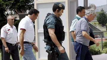 Villar entra a la Federación en calidad de detenido junto a los Guardias Civiles de la UCO.