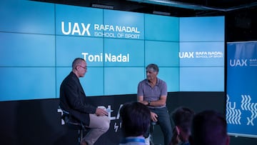 Toni Nadal, en la UAX Rafa Nadal School of Sport.