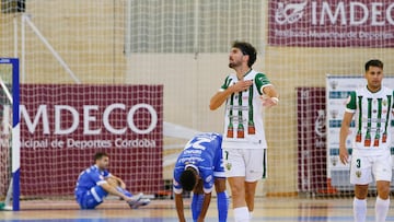 Zequi celebra un gol en el Vista Alegre