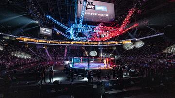 Imagen del octágono del UFC Fight Island 7.