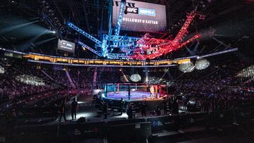 Imagen del oct&aacute;gono del UFC Fight Island 7.