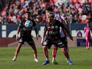Emiliano Gomez of Puebla during the 8th round match between Atletico de San Luis and Puebla as part of the Liga BBVA MX Varonil, Torneo Clausura 2026 at Alfonso Lastras Stadium, on February 28, 2026 in San Luis Potosi, Mexico.