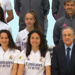 El making of de la histórica primera foto de Florentino con el Real Madrid femenino