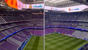 Se desvela el impresionante mosaico 360º que lucirá el Bernabéu para recibir al Atleti