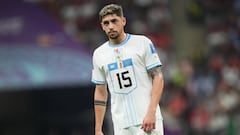 Federico Fede Valverde of Uruguay during the FIFA World Cup Qatar 2022 match, Group H, between Portugal and Uruguay played at Lusail Stadium on Nov 28, 2022 in Lusail, Qatar. (Photo by Bagu Blanco / Pressinphoto / Icon Sport)