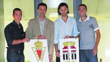 <b>UNIDOS Y PIDIENDO DEPORTIVIDAD Y CIVISMO EN EL DERBI. </b>Los capitanes de Murcia (Bruno y Ochoa) y Cartagena (Mariano y Falcón) mandaron ya un mensaje de tranquilidad a sendas aficiones. Una intensidad que debe durar sólo esos 90 minutos y que paralizará la Región como hace más de 20 años que no ocurría: el útlimo precedente de Segunda fue en la temporada 1985-86.