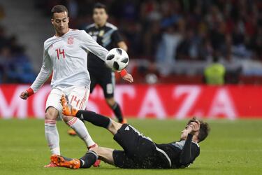 Lucas Vázquez en el España-Argentina. 33 minutos. 2.898 km.