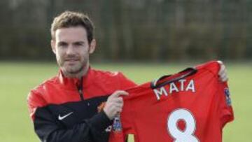 Mata, jugador del Manchester United.