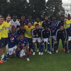 Selección Colombia golea a Millonarios Sub 20 en amistoso