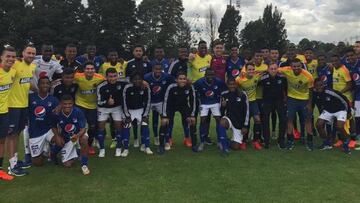 Selección Colombia golea a Millonarios Sub 20 en amistoso