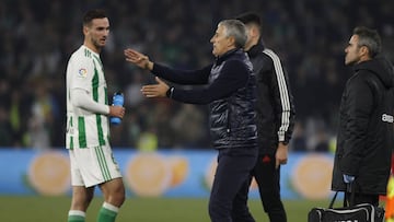 Fabián y Quique Setién.
