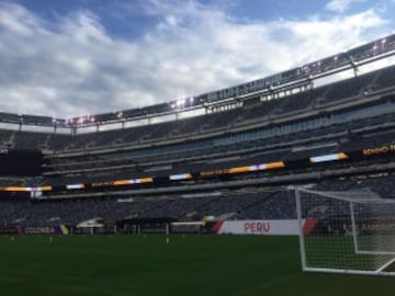 Colombia reconoce y entrena en el MetLife, estadio de Los Gigantes de Nueva York