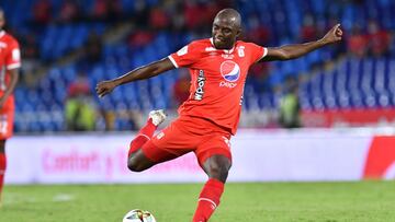 Jugadores de América en un partido de la Liga BetPlay