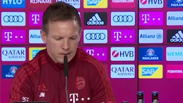 Nagelsmann, conciso: "Llega y me dice 'entrenador, me voy'"