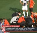 El entrenador del Badajoz se convierte en héroe tras un golpe tremendo de un rival