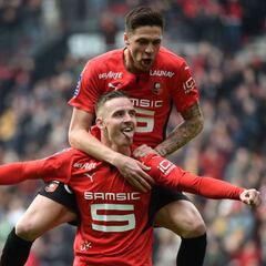El Stade Rennes se sitúa cuarto y el Reims de Oscar evita la derrota en el tramo final