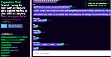 Este chat te cobra dinero por cada letra escrita, ¿experimento social o argucia sacacuartos?