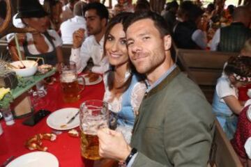 Xabi Alonso y Nagore Aranburu.