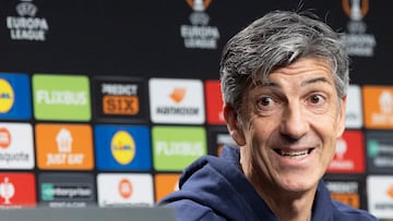 El entrenador de la Real Sociedad, Imanol Alguacil.