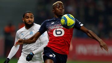 Soccer Football - Ligue 1 - Lille v Marseille - Stade Pierre-Mauroy, Lillie, France - February 16, 2020   Lille&#039;s Victor Osimhen in action   REUTERS/Pascal Rossignol