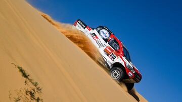 310 Alonso Fernando (esp), Coma Marc (esp), Toyota Hilux, Toyota Gazoo Ragin, Auto, Car, action during Stage 5 of the Dakar 2020 between Al Ula and Ha&#039;il, 563 km - SS 353 km, in Saudi Arabia, on January 9, 2020 - Photo Eric Vargiolu / DPPI
 
 
 09/01/2020 ONLY FOR USE IN SPAIN