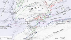Un grupo de geólogos hacen un descubrimiento tectónico sobre España y Portugal