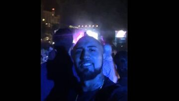 Vidal mostró cómo disfrutó con concierto de David Guetta