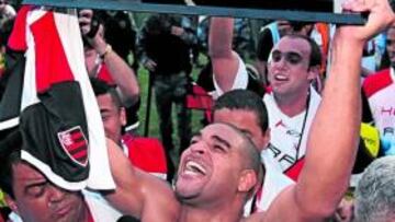 <b>CAMPEÓN. </b>Adriano ha sido campeón con el Flamengo.