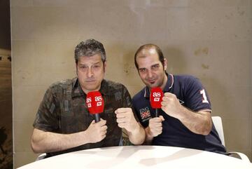 Jorge Lera y Gonzalo Rodríguez durante la transmisión.