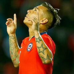 Vargas quedó a un paso de igualar registro de Marcelo Salas