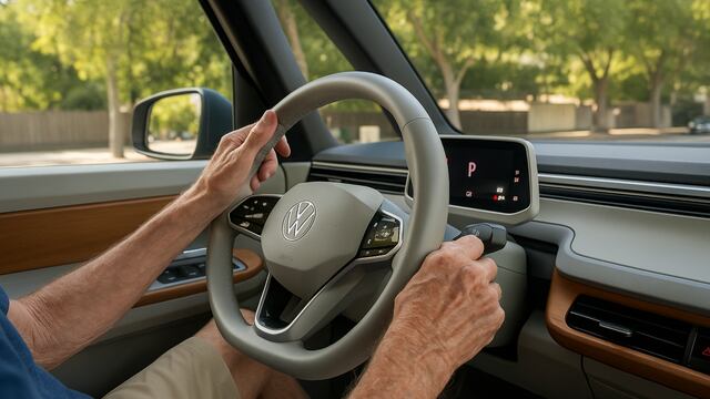The U.S. Navy vet trying out a VW ID.Buzz had no idea he was about to win over the internet.