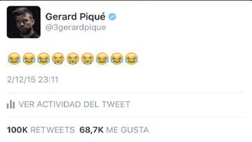 Piqué preguntó si ha logrado un récord.