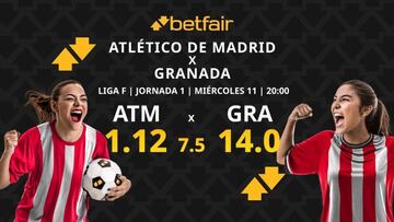 Atlético de Madrid Femenino vs. Granada CF Femenino: horario, dónde ver, pronósticos y clasificación