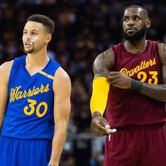 How many rings does Curry have, how many has LeBron won and who is the player with the most?