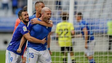 Ortu&ntilde;o marc&oacute; dos goles en el Oviedo-Zaragoza y ya lleva siete.