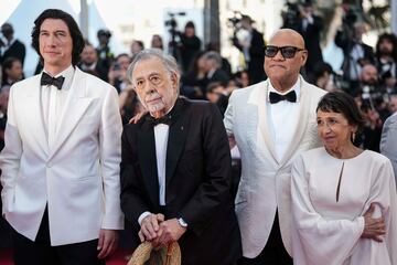 Adam Driver, Francis Ford Coppola, Laurence Fishburne y Kathryn Hunter.