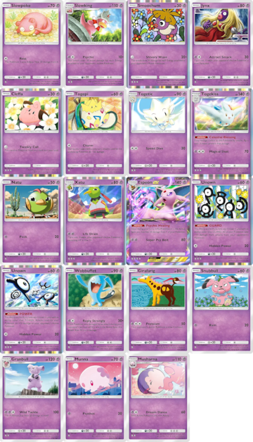 pokemon tcg pocket saber marino y celeste pokemon psiquicos