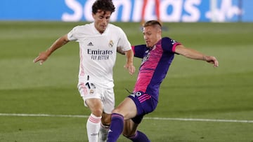 &Aacute;lvaro Odriozola. en el encuentro ante el Valladolid.