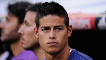 James Rodr&iacute;guez, durante un partido del Real Madrid.