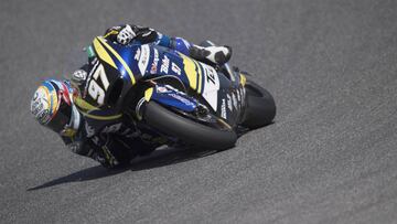 Xavi Vierge, rodando en los entrenamientos del GP de Italia.