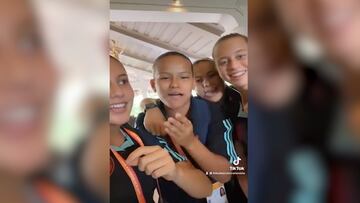 Este fue el registro desde adentro por parte de la jugadoras.