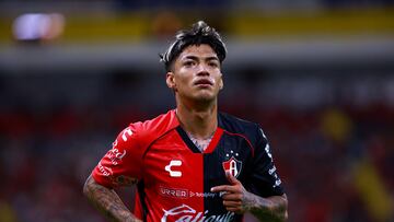 during the 14th round match between Atlas and Tijuana as part of the Liga BBVA MX, Torneo Apertura 2024 at Jalisco Stadium on October 26, 2024 in Guadalajara, Jalisco, Mexico.