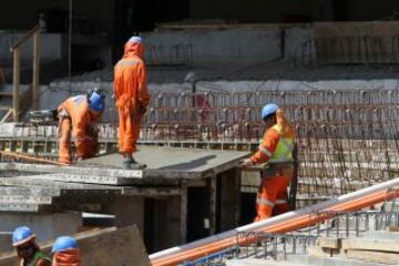 Así avanzan en la construcción del recinto de Concepción.