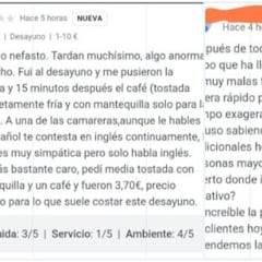 La reseña de un cliente a un hostelero: “La empatía brilla por su ausencia”