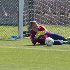 Ter Stegen ya se entrena y apunta a San Mamés